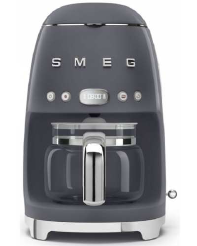 Кафемашина за шварц кафе Smeg - DCF02GREU, 1.4 l, 1050 W, сива - 1