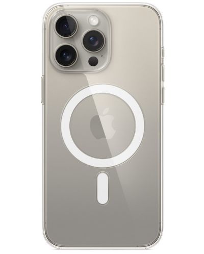 Калъф Apple - Clear MagSafe, iPhone 15 Pro Max, прозрачен - 1