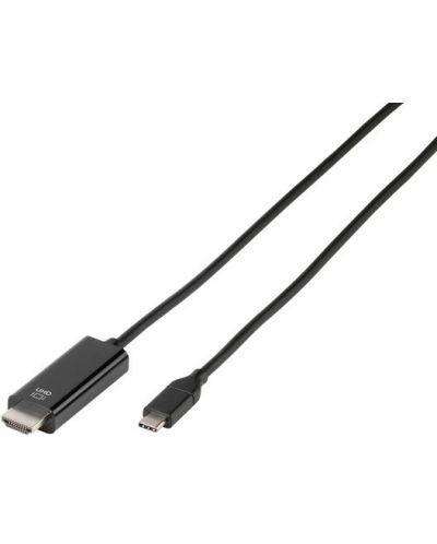 Кабел Vivanco - 45512, USB-C/HDMI, 1.5m, черен - 1