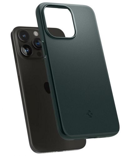 Калъф Spigen - Thin Fit, iPhone 15 Pro Max, Abyss Green - 3