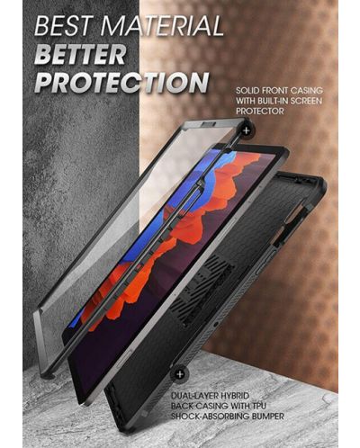 Калъф Supcase - Unicorn Beetle Pro, Galaxy Tab S7 Plus/S8 Plus, черен - 3