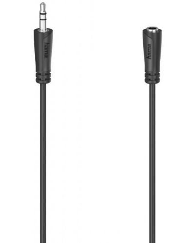 Удължителен аудио кабел Hama - 43302, AUX мъжки/AUX женски, 5m, блистер - 1