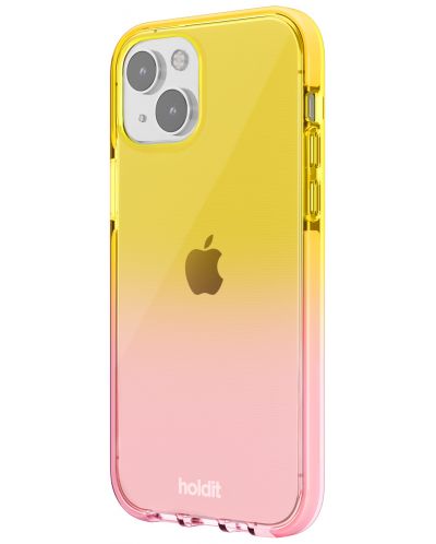Калъф Holdit - SeeThru, iPhone 14/13, Bright Pink/Orange Juice - 3