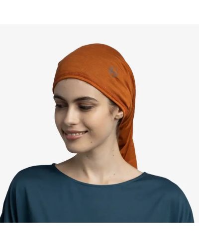 Кърпа за глава BUFF - Merino Lightweight Multistripes Ginger, оранжева - 3