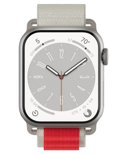 Каишка Next One - Adventure Loop, Apple Watch, 41 mm, бяла/червена - 2