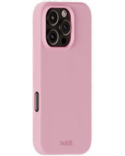 Калъф Holdit - Silicone, iPhone 16 Pro, розов - 2