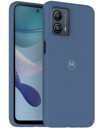 Калъф Motorola - Premium Soft, Moto G53 5G, син - 5