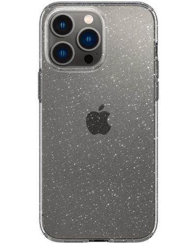 Калъф Spigen - Liquid Crystal Glitter, iPhone 14 Pro, Crystal Quartz - 1
