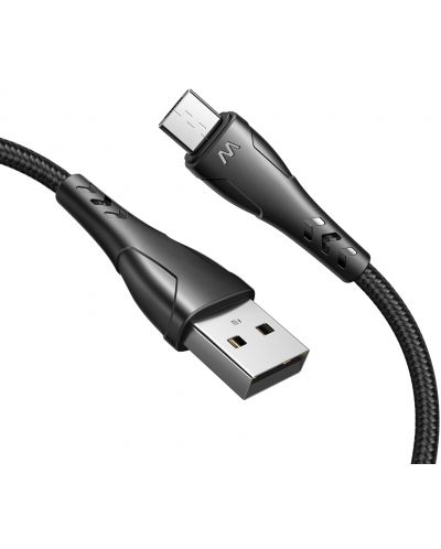 Кабел Xmart - Mamba, USB-A/Micro USB, 1.2 m, черен - 1
