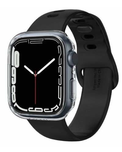 Рамка Spigen - Thin Fit, Apple Watch 7, 45 mm, прозрачна - 1