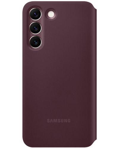 Калъф Samsung - Clear View, Galaxy S22 Plus, червен - 4