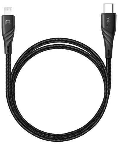 Кабел Xmart - MFI, Lightning /USB-C PD, 1.2 m, черен - 1
