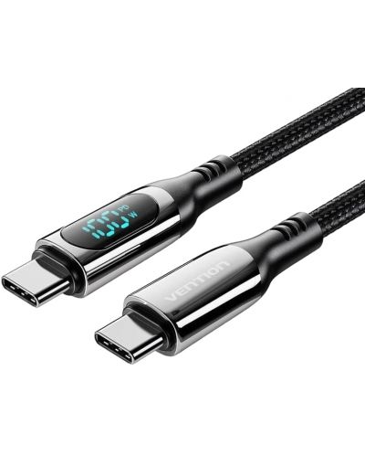 Кабел Vention - TAYBH, USB-C/USB-C, 2 m, черен - 1