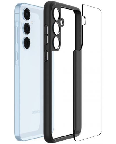 Калъф Spigen - Ultra Hybrid, Galaxy A55, черен/прозрачен - 7