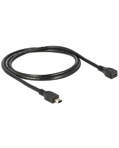Кабел Delock - 82667, Mini USB-B/Mini USB-B, 1 m, черен - 1