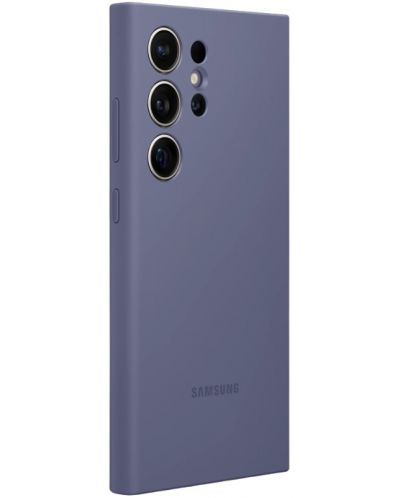 Калъф Samsung - Silicone Cover, Galaxy S24 Ultra, лилав  - 2