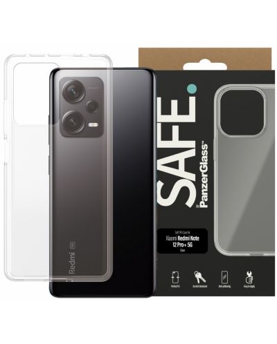 Калъф Safe - Silicone, Redmi Note 12 Pro Plus 5G, прозрачен - 1