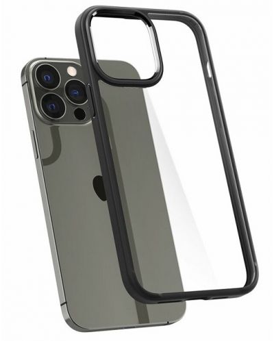Калъф Spigen - Ultra Hybrid, iPhone 13 Pro, Matte Black - 2