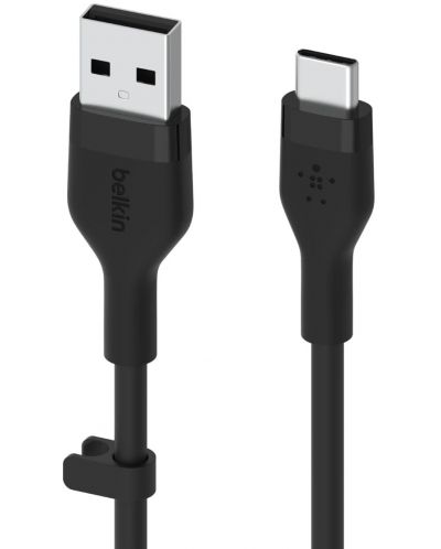 Кабел Belkin - Boost Charge, USB-A/USB-C, 1 m, черен - 1