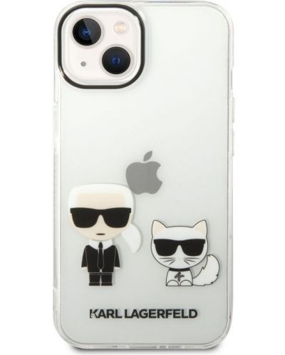 Калъф Karl Lagerfeld - Ikonik K and C, iPhone 14 Plus, прозрачен - 1