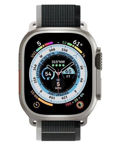 Каишка Next One - Athletic Loop, Apple Watch, 45/49 mm, черна - 2