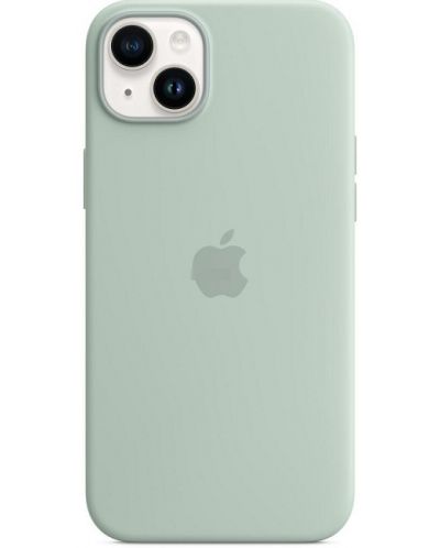 Калъф Apple - Silicone MagSafe, iPhone 14, зелен - 1