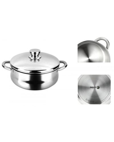 Касерола Fagor - Silverinox, 6.7 L, инокс - 2