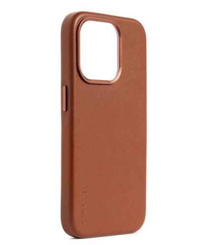 Калъф Decoded - Leather, iPhone 15 Pro, кафяв - 2