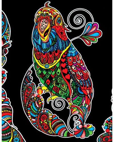 Картина за оцветяване ColorVelvet - Папагал, 47 х 35 cm - 1