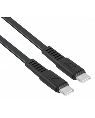 Кабел Rivacase -PS6005BK12, USB-C/USB-C, 1.2 m, черен - 1