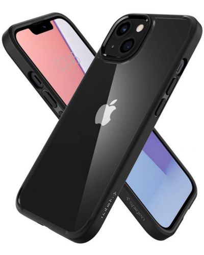 Калъф Spigen - Ultra Hybrid, iPhone 14 Plus, прозрачен/черен - 6