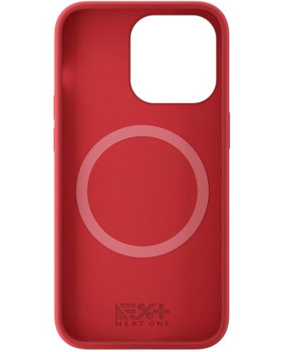 Калъф Next One - Silicon MagSafe, iPhone 13 Pro, червен - 2