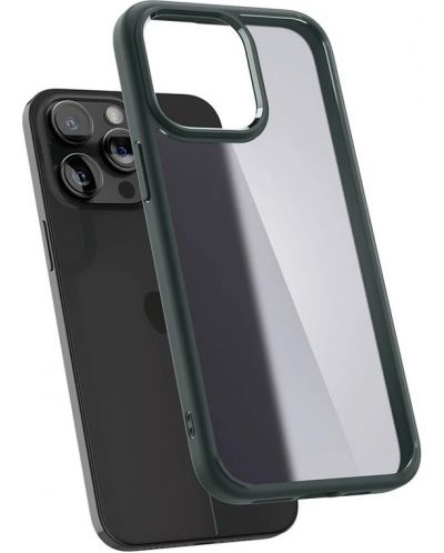 Калъф Spigen - Ultra Hybrid, iPhone 15 Pro Max, Frost Green - 6