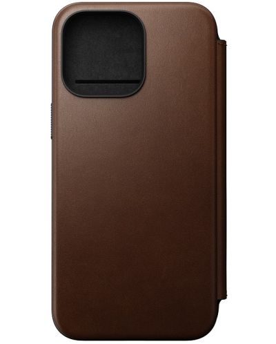 Калъф Nomad - Modern Leather Folio, iPhone 15 Pro Max, кафяв - 1