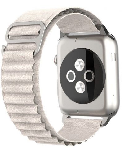 Каишка Techsuit - W037 Nylon, Apple Watch, 42/44/45/49 mm, бяла - 1