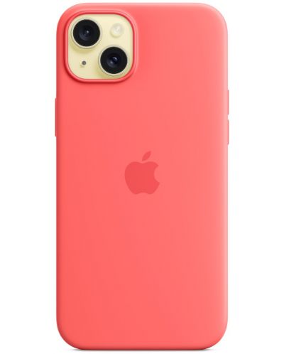 Калъф Apple - Silicone MagSafe, iPhone 15 Plus, Guava - 3