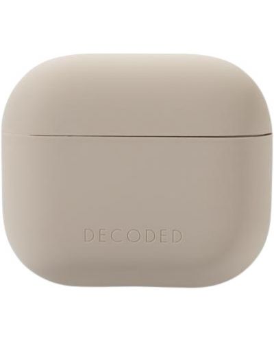 Калъф за слушалки Decoded - Silicone Aircase Lite, AirPods 3, бежов - 1