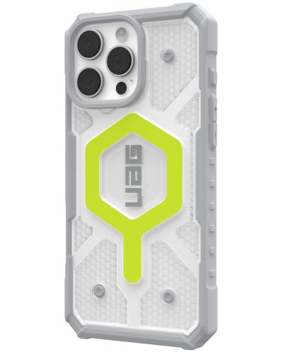 Калъф UAG - Pathfinder Clear MagSafe, iPhone 16 Pro Max, Active Neon - 2