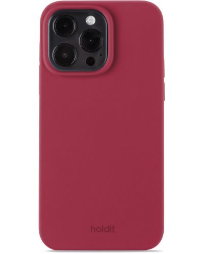 Калъф Holdit - Silicone, iPhone 15 Pro Max, Red Velvet - 1