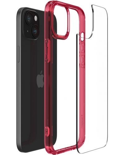 Калъф Spigen - Ultra Hybrid, iPhone 15, Red Crystal - 3