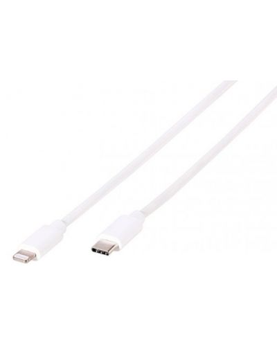 Кабел Vivanco - 45281, USB-C/Lightning, 1 m, бял - 1