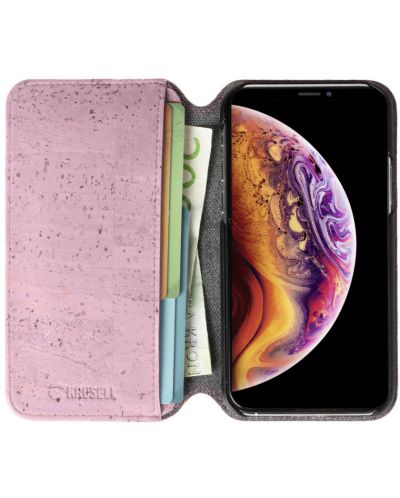 Калъф Krusell - Birka PhoneWallet, iPhone 11 Pro Max, розов - 1