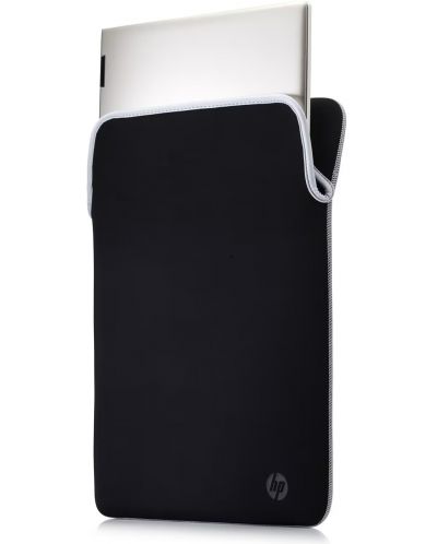 Калъф за лаптоп HP - Reversible Silver, 15.6'', черен/сребрист - 4
