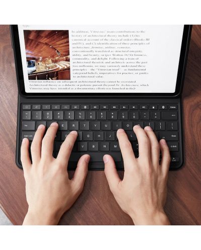 Калъф с клавиатура ESR - Ascend Keyboard Lite, iPad Pro 12.9, черен - 4