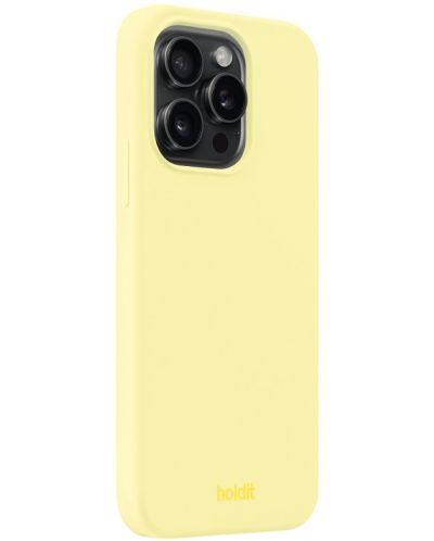 Калъф Holdit - Silicone, iPhone 15 Pro, Lemonade - 3