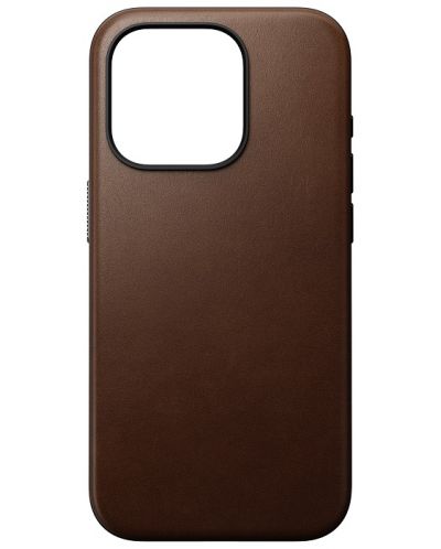 Калъф Nomad - Modern Leather, iPhone 15 Pro, кафяв - 1
