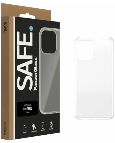Калъф Safe - Motorola Moto G53, прозрачен - 2