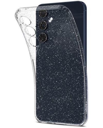 Калъф Spigen - Liquid Crystal Glitter, Galaxy A55, прозрачен - 3