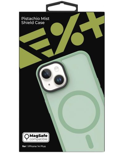 Калъф Next One - Pistachio Mist Shield MagSafe, iPhone 14 Plus, зелен - 7