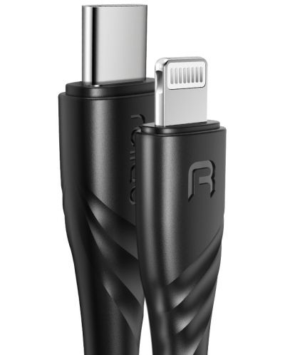 Кабел Xmart - MFI, Lightning /USB-C PD, 1.2 m, черен - 3